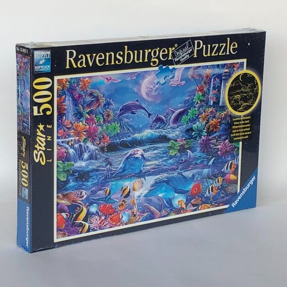 New sealed Ravensburger 500pcs Puzzle-Magical Moonlight Glow in Dark Puzzle - Picture 12 of 16